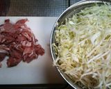 節約!豚肉&もやし&チーズのとん平焼き!作り方1写真