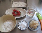 いちご大福☆レンジで簡単・美味しい！作り方1写真