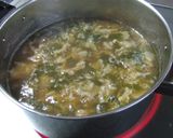 あったまる☆蕪菜の雑炊おもち入り作り方3写真