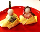ひなまつり*お雛様とお内裏様おにぎり作り方7写真