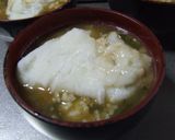 あったまる☆蕪菜の雑炊おもち入り作り方5写真