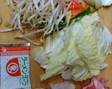 野菜たっぷりチャンポンラーメン夜食にも☆作り方1写真