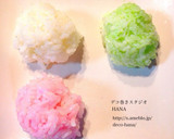 『おひなまつりのひしもち風』おにぎらず作り方1写真