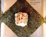 『おひなまつりのひしもち風』おにぎらず作り方5写真