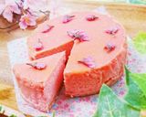 簡単♪桜ニューヨークチーズケーキ作り方4写真
