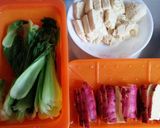 豚こま肉で食べ応えたっぷり肉巻き唐揚げ☆作り方1写真