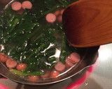ほうれん草のふわふわたまごスープ作り方3写真