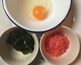 犬ごはん・桜エビわかめ入りだし巻きたまご作り方1写真