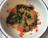 犬ごはん・桜エビわかめ入りだし巻きたまご作り方2写真