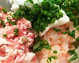 エビと豚肉で♡ふわふわはんぺんハンバーグ作り方1写真