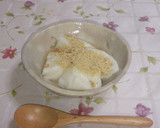 材料3つ片栗粉で簡単♡牛乳くずもち作り方6写真