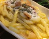 うどんで3分！カルボナーラ風作り方4写真