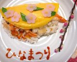 ひな祭り♡五目寿司でオムライス作り方5写真