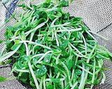 豆苗のからし和え作り方1写真