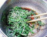 豆苗のからし和え作り方3写真