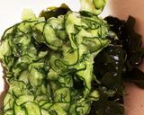 きゅうりとわかめの酢の物作り方1写真