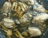 牡蠣のアヒージョ バジルオイル風味作り方5写真