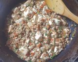 ヘルシー麻婆丼☆ダブルの豆腐作り方5写真