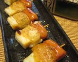 簡単☆焼き鳥もどき☆お餅でねぎま（葱餅）作り方8写真
