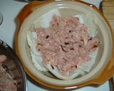 白菜と挽き肉の中華風重ね蒸し作り方2写真