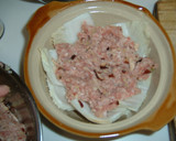 白菜と挽き肉の中華風重ね蒸し作り方2写真