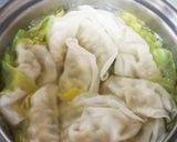 キャベツと餃子のスープ作り方6写真