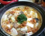 花粉症対策♪簡単♪ヘルシーさば缶キムチ鍋作り方2写真