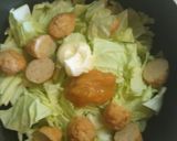 ひじきとキャベツの即席味噌マヨ丼作り方2写真