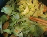 ひじきとキャベツの即席味噌マヨ丼作り方3写真