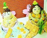 ひな祭り　お内裏様とお雛様のお寿司♪作り方12写真