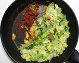 ぱぱっと春キャベツで　麻婆カレー作り方5写真