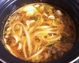 キムチ煮込みうどん作り方1写真