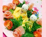 簡単生ハムサラダ♡ひな祭りバージョン作り方4写真