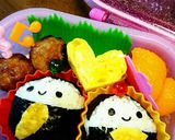 キャラ弁★おひなさまひなまつりお雛様作り方2写真