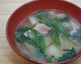 寒い日に☆鳥南蛮お味噌汁作り方5写真