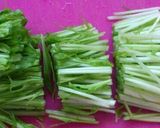水菜とカッテージチーズの豚肉巻き作り方1写真