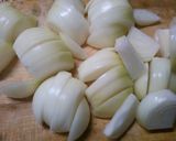 簡単！玉ねぎ　挽き肉　デミグラス煮込み　作り方1写真