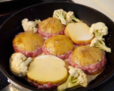 じゃがいもと挽肉のみそミルク重ね蒸し作り方4写真