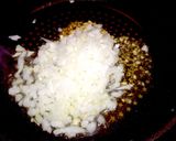 ホタテ稚貝と菜の花のスープパスタ(^^♪作り方3写真
