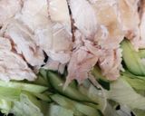 ごまマヨダレで♪蒸し鶏のサラダ作り方4写真