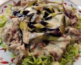 みりんで豚しゃぶ♪味噌クリームだれ作り方5写真