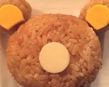 炊き込みご飯で＊リラックマ デコおにぎり作り方1写真
