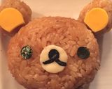 炊き込みご飯で＊リラックマ デコおにぎり作り方2写真