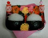 キャラ弁 ⭐ぱんだちゃん ひな祭り作り方3写真