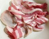 豚バラと玉葱の大葉味噌炒め作り方1写真