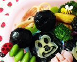 耳だけ立体！ミッキーミニー キャラ弁作り方3写真