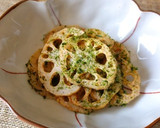 揚げずに簡単！蓮根のはさみ焼き作り方6写真