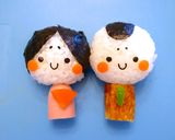 ひな祭りキャラ弁☆簡単なお内裏様とお雛様作り方6写真