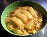 安くて簡単！天ぷら蒲鉾の卵とじ丼♪作り方7写真
