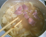 簡単！　豚肉　白菜　玉ねぎの　味噌煮込み作り方6写真